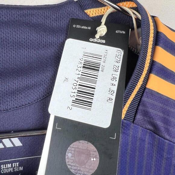 LA Galaxy 2025 Adidas Authentic Jersey XL Purple Herbalife MLS Soccer Shirt NWT - Picture 6 of 8